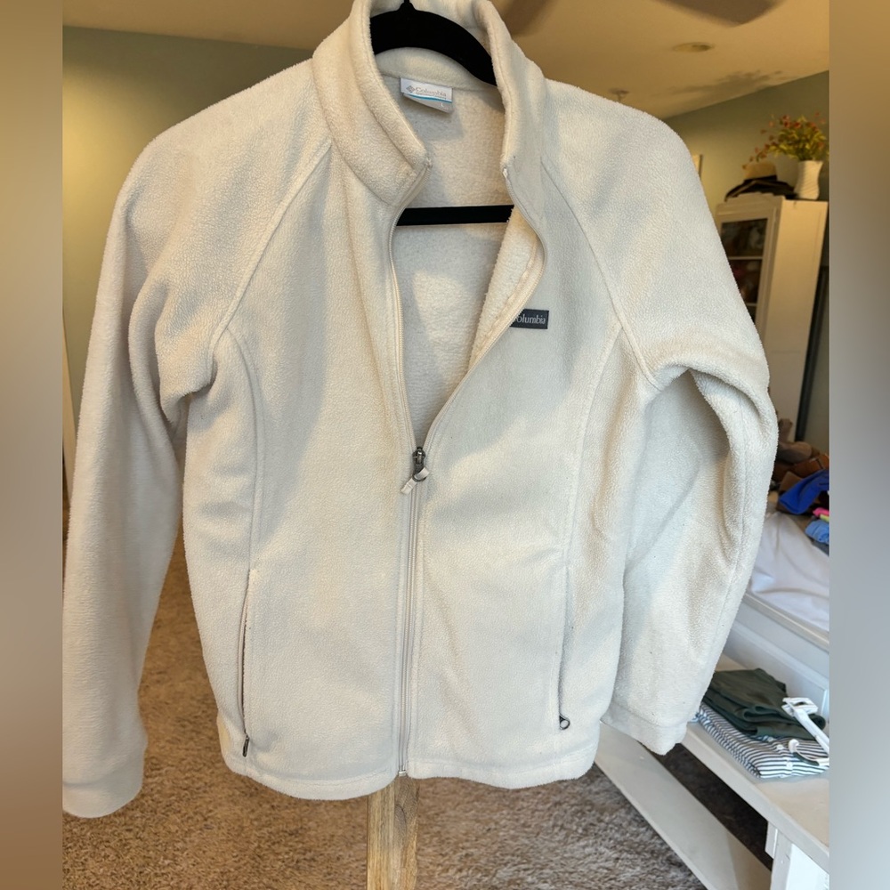 Columbia cream youth jacket
